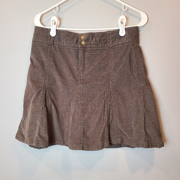Athleta Whenever Cord Skirt Womens 2 Brown Corduroy - Picture 1 of 7